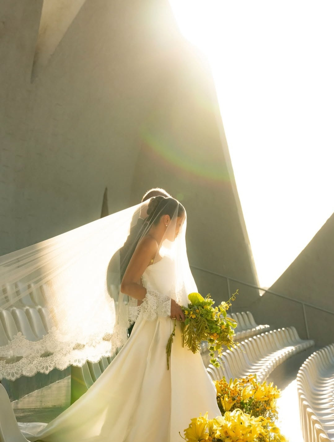 Blusher lace veil - Alexandria
