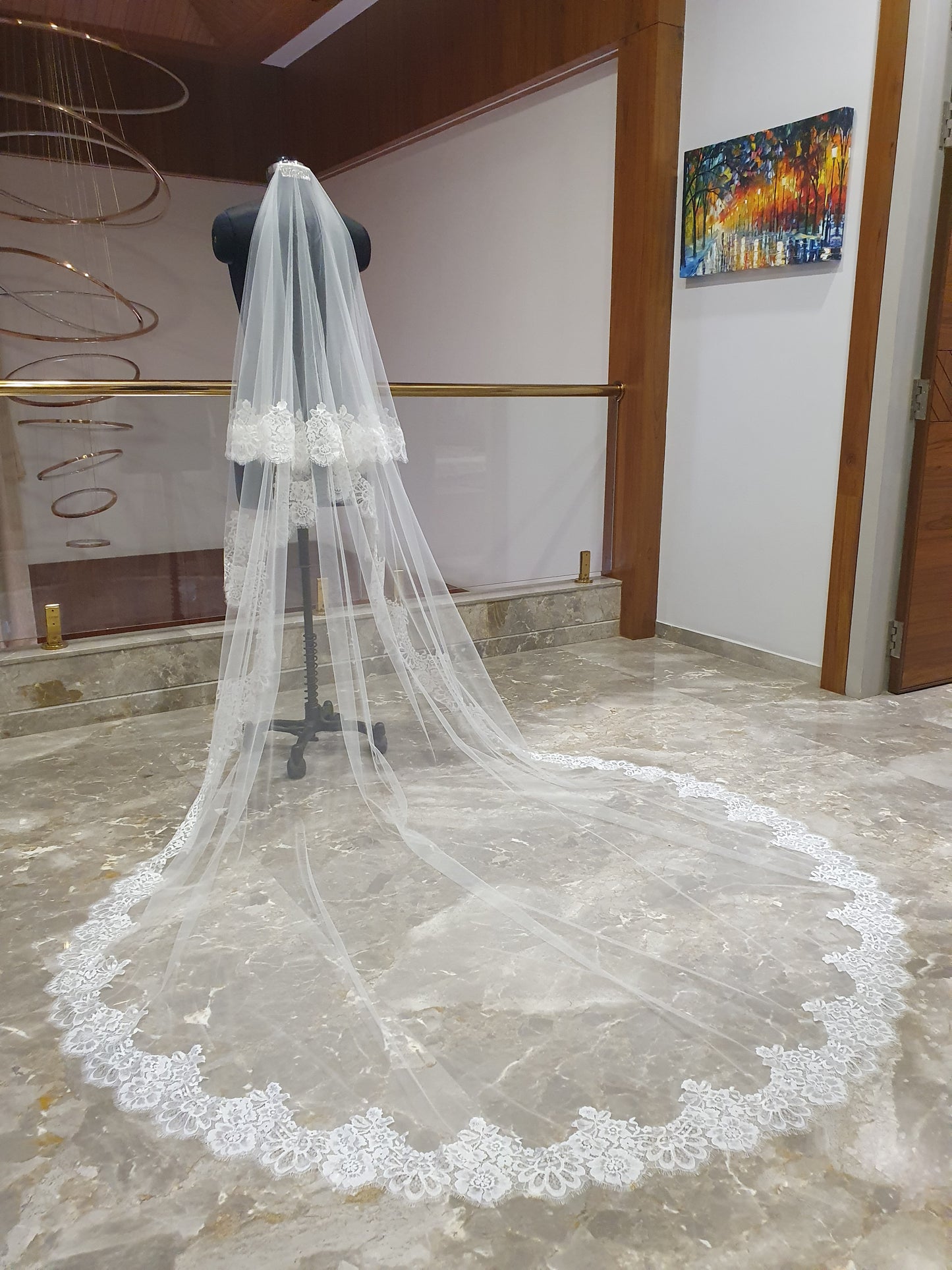 Blusher lace veil - Alexandria