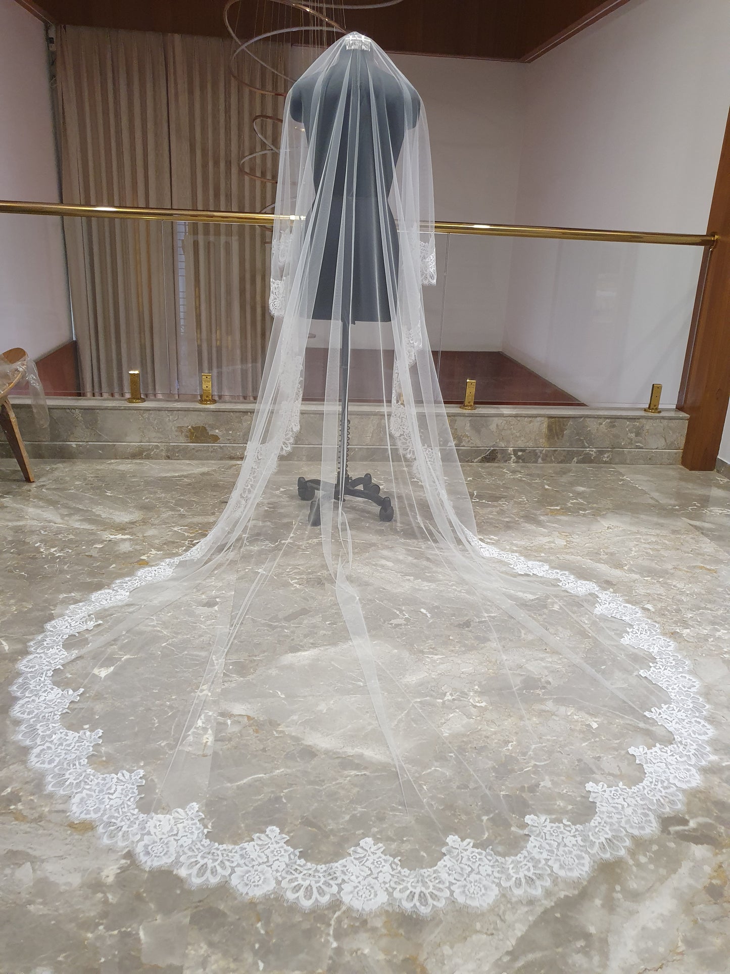 Blusher lace veil - Alexandria