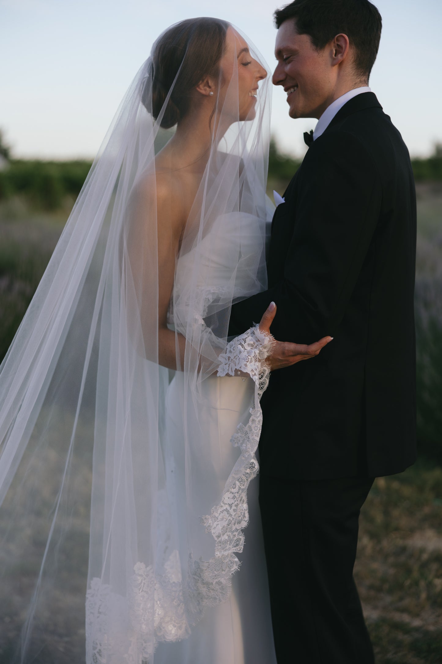 Blusher lace veil - Alexandria