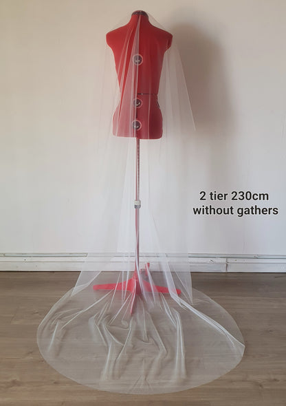 Blusher veil or 2 tier wedding veil