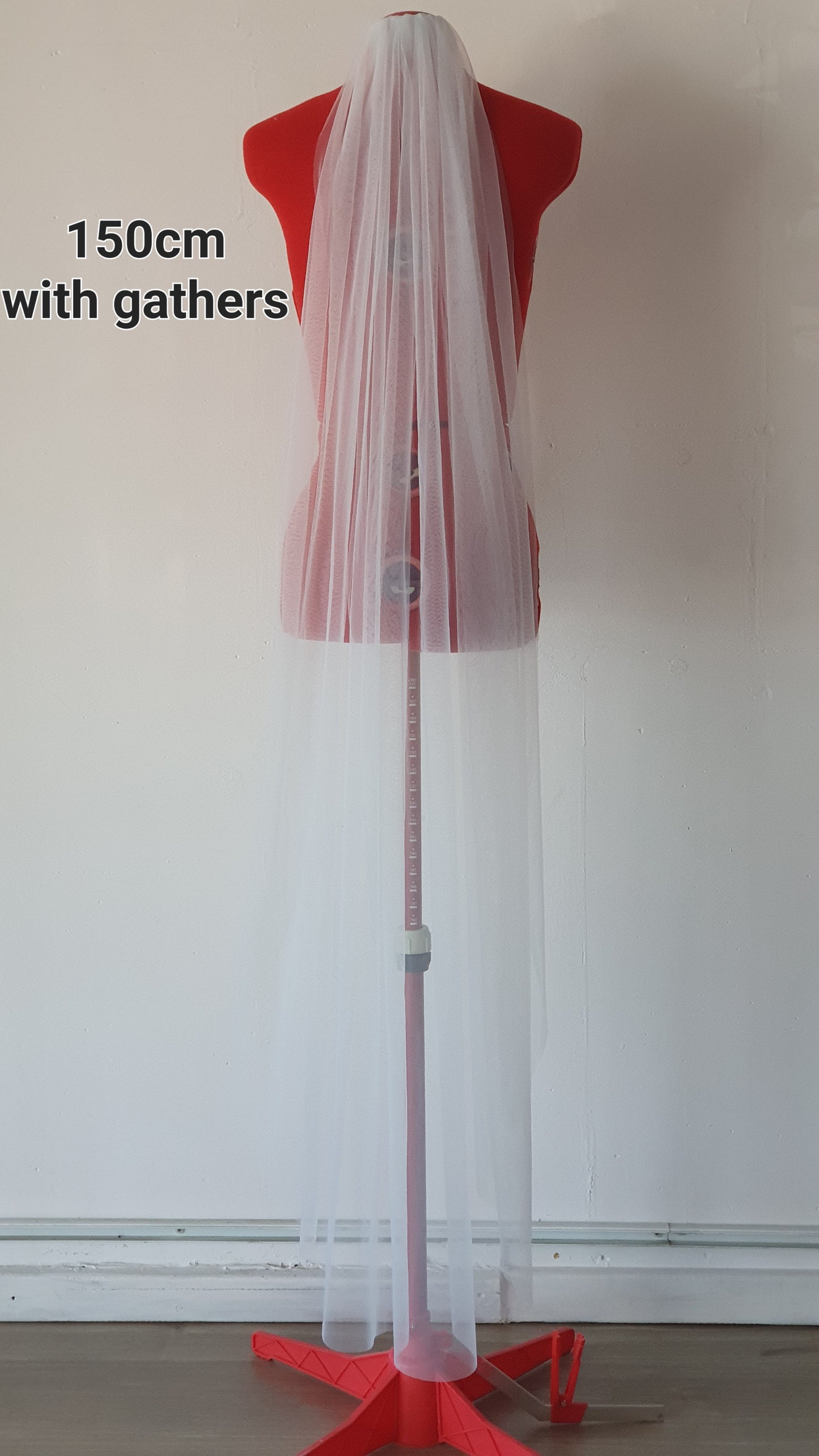 Soft bridal tulle wedding veil.