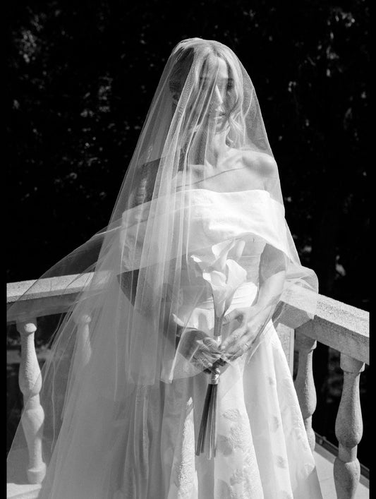 Blusher Veil with long blusher