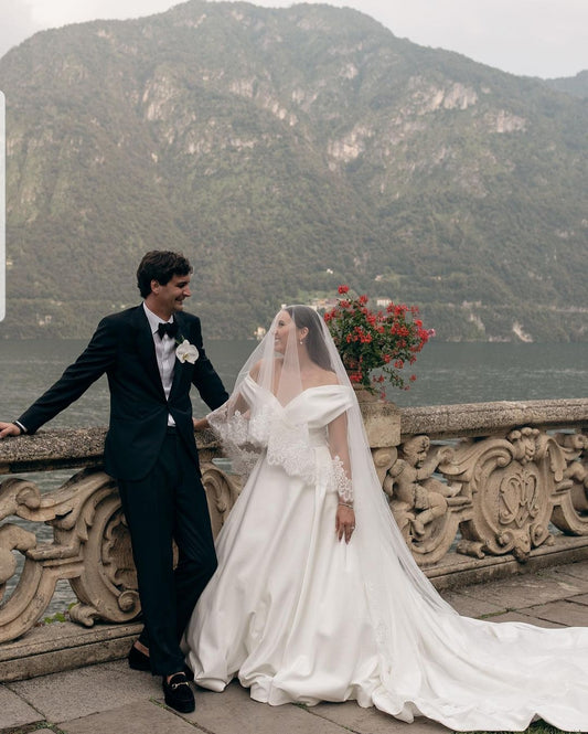 Alexandria - Blusher lace veil