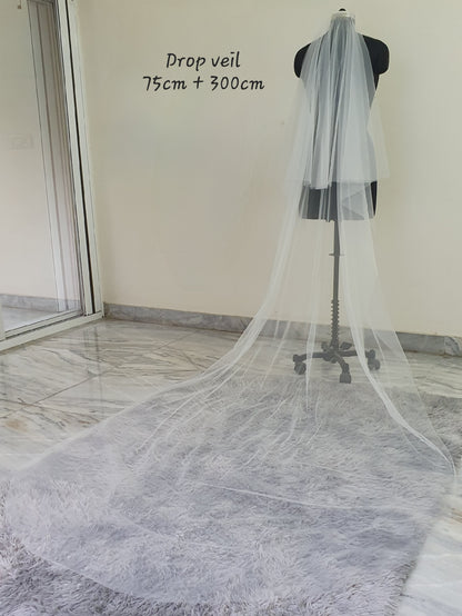 Blusher veil or 2 tier wedding veil